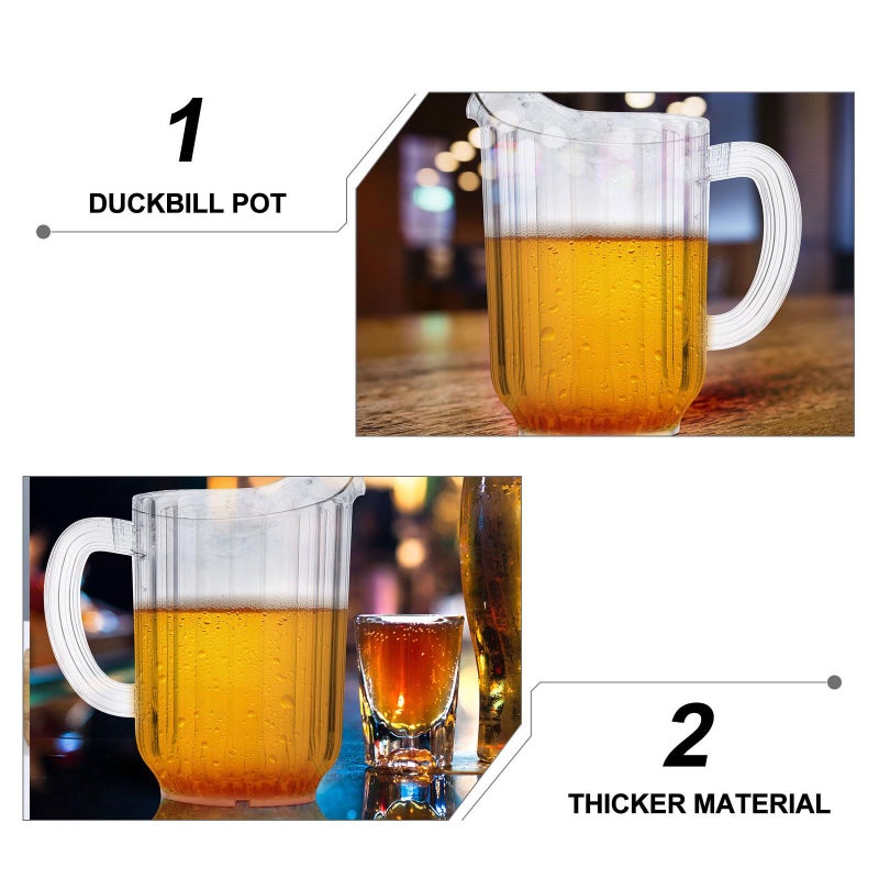 1.5L PC Plastic Water Pitcher Cold Drink Jug for Restaurant Home Use - Image 4