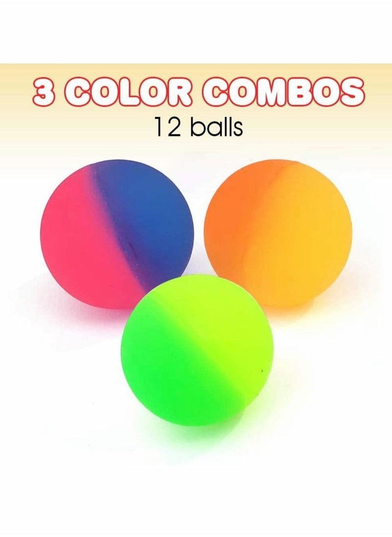 Excefore - Bouncy Balls - Rubber Balls for Kids - ICY Bounce Balls - 1.25 Inch Icy Bouncy Balls for Kids, Set of 25, Frozen Birthday Party Favors, Goodie Bag and Piñata Fillers, Fun Assorted Colors - Image 1