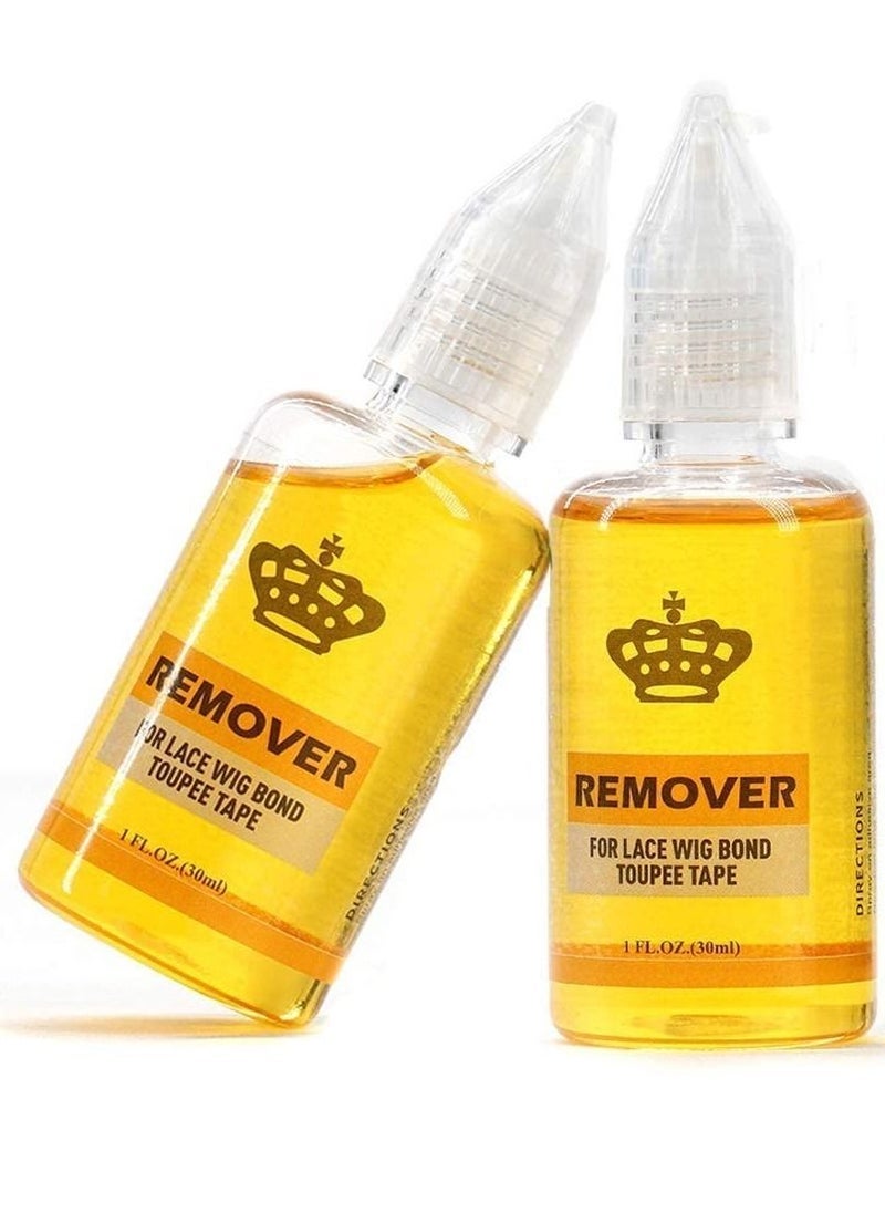 ELTRAZONE pack 2 Removes Hair Glue, Wig Tape, Double Sided Extension Tape,30ml Tape Remover for Hair Extensions Remover for Lace Wig Bond Toupee Tape in Hair Extensions Adhesive - Image 1