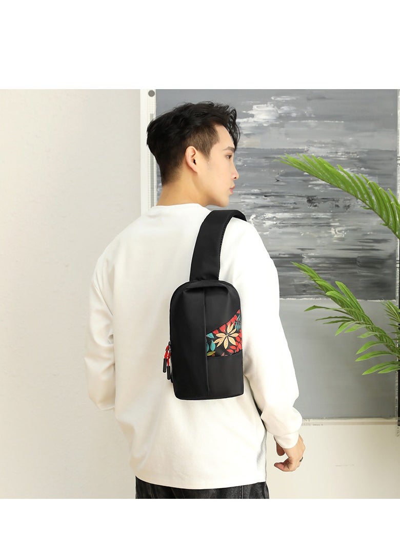 KUYING - New Men's Chest Bag Fashion Print Outdoor Leisure Sports Shoulder Bag - Image 1