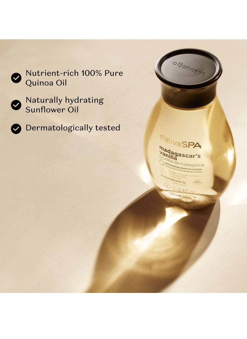 NATIVA SPA O BOTICÁRIO - Nativa SPA by O Boticário Madagascar Vanilla Body Oil & Exfoliating Body Scrub Bundle (7oz & 6.8 oz) - Image 1