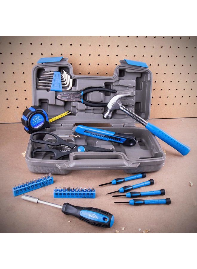 Apollo Tools Original 39 Piece General Household Tool Set in Toolbox Storage Case with Essential Hand Tools for Everyday Home Repairs - Image 5