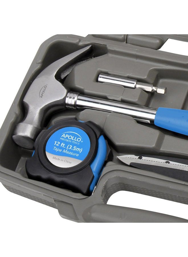 Apollo Tools Original 39 Piece General Household Tool Set in Toolbox Storage Case with Essential Hand Tools for Everyday Home Repairs - Image 3