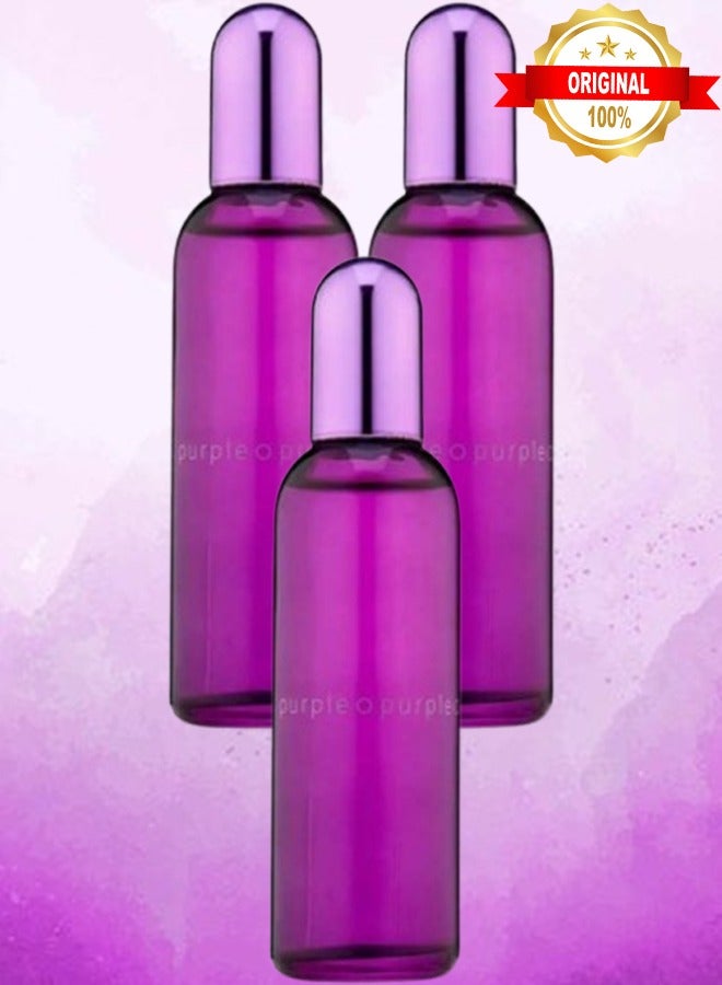 Colour 3 Pieces Me Purple Perfume 90ml EDP - Image 1