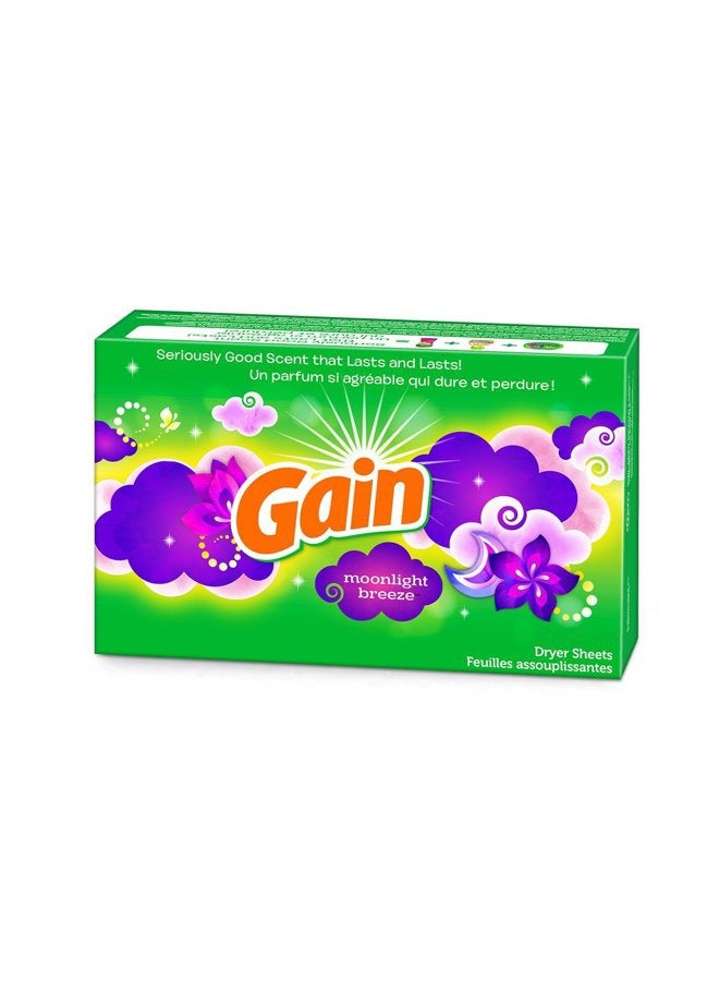 Gain Dryer Sheets - Moonlight Breeze - 60 Count Dryer Sheets Per Box - One (1) Box - Image 1