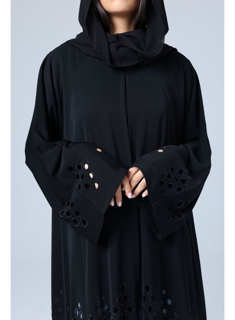 اكسا عباية كرستال تصميم مخرم - Image 2