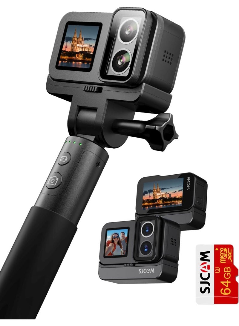 SJ20 Ultra Night Vision  4K Action Cam,8H Power,4K Dual Lens,154° Wide-Angle FOV,Low-Light Motion,Super Stabilization,8X Zoom,30M Underwater Camera for Snorkling,Surfing,Diving,Camcorders - Image 1