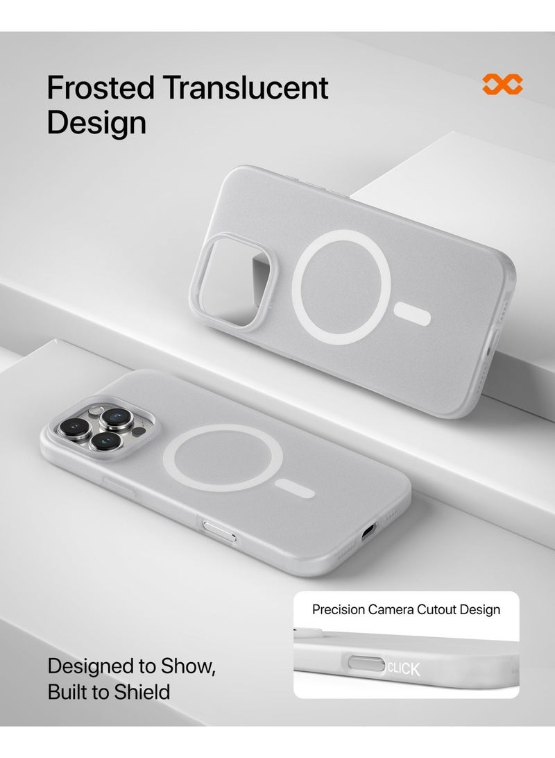 INFINYTY Ultra-Thin Silicone Case for iPhone 16 Pro Max - Airify (Grey) Ultra-Thin, Lightweight, Soft-Touch Matte Finish, MagSafe Compatible, Mil. Grade Drop-Tested, Anti-Slip & Anti-Scratch Protection - Image 4