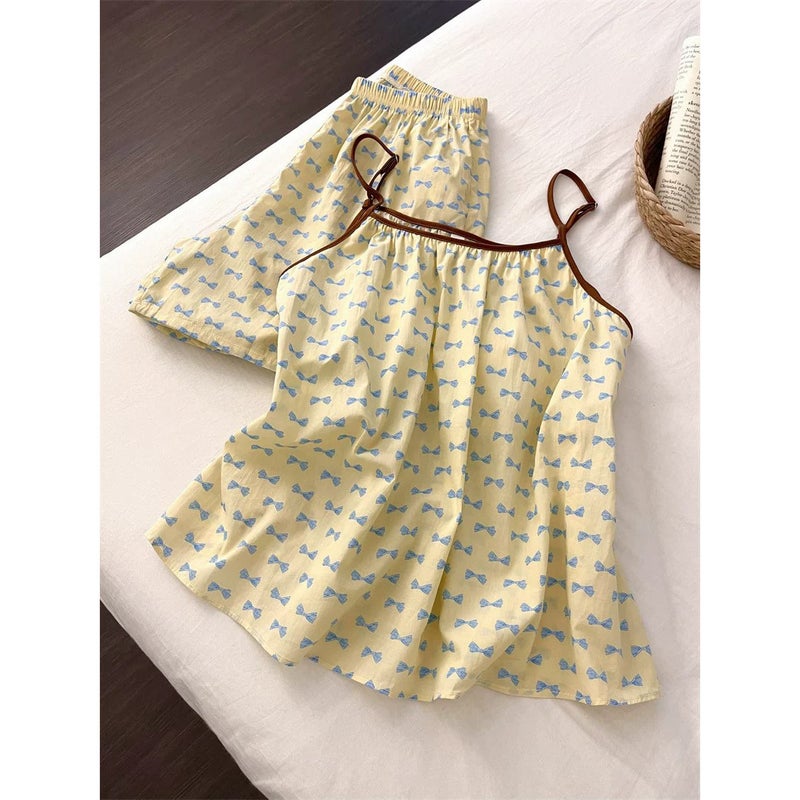 Women's Sexy Vintage Camisole Set with Padded Bra, Loungewear - Image 2