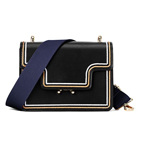 ZOOEASS Wide Shoulder Strap (Solid),Adjustable Replacement Belt Crossbody Canvas Bag Handbag (Navy) - Image 4
