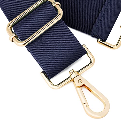 ZOOEASS Wide Shoulder Strap (Solid),Adjustable Replacement Belt Crossbody Canvas Bag Handbag (Navy) - Image 2