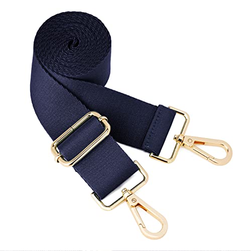 ZOOEASS Wide Shoulder Strap (Solid),Adjustable Replacement Belt Crossbody Canvas Bag Handbag (Navy) - Image 5