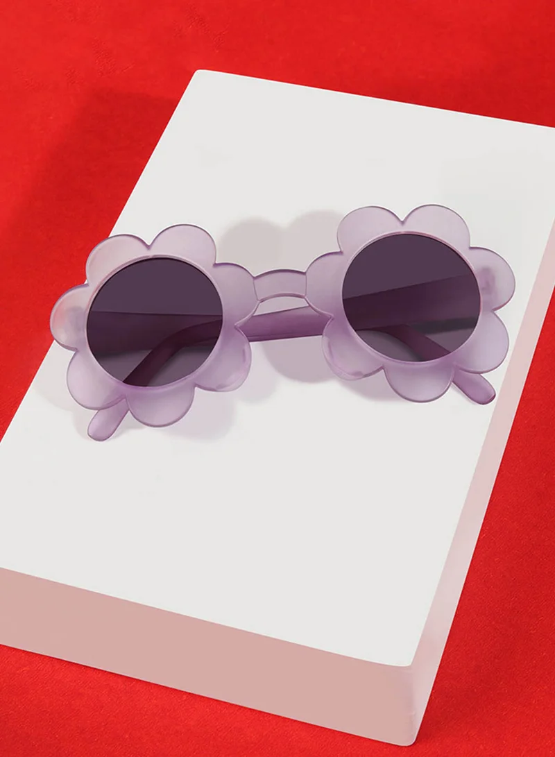 Woggles Dayflare Purple Round Kids Sunglasses