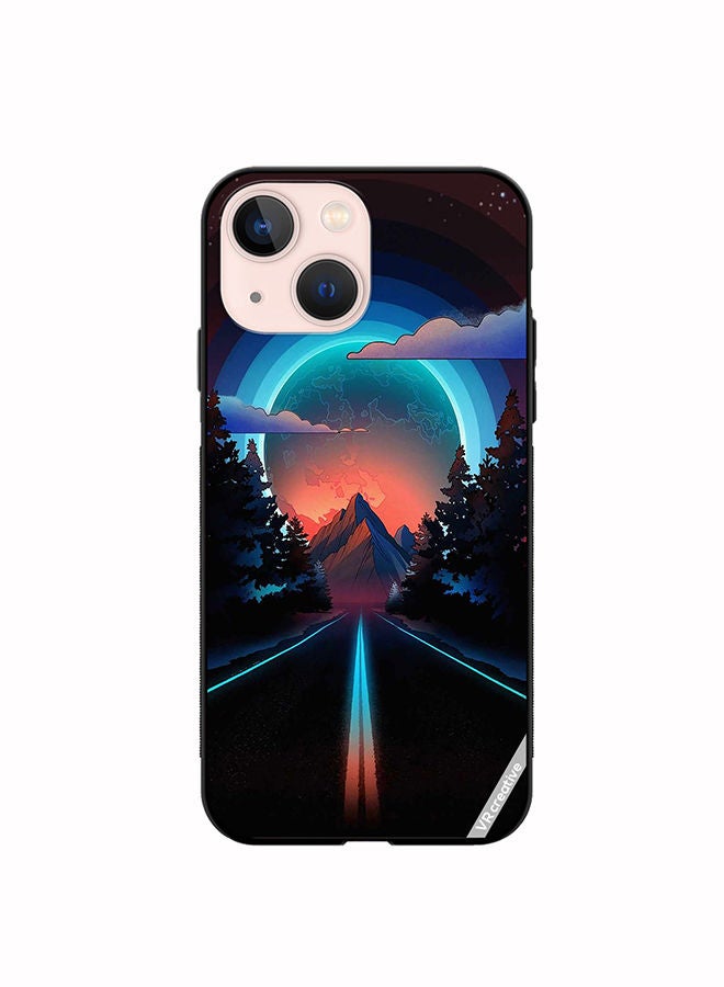 VR CREATIVE Protective Case Cover For Apple iPhone 14 Plus Road To Paradise Design Multicolour - Image 1