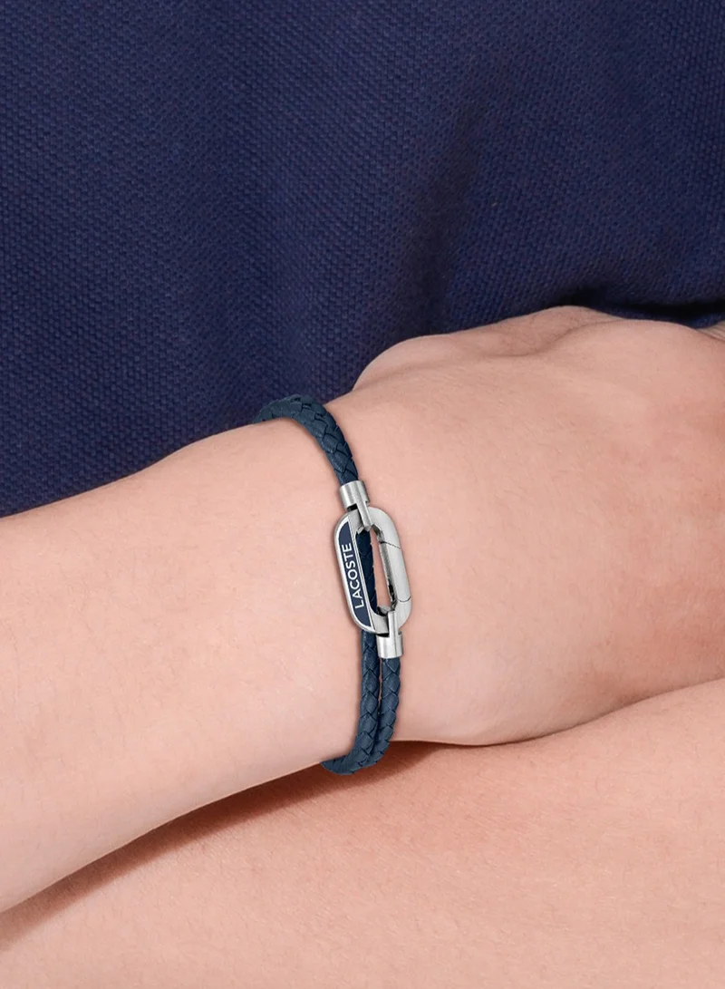 LACOSTE Lacoste Men's Blue Leather Bracelet - 2040112