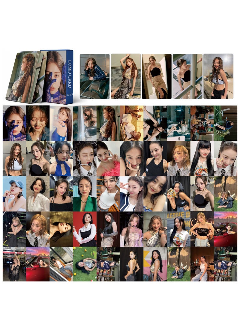NIBEMINENT 55 Pcs Kpop Twice Park Ji Hyo Lomo Cards Card For Fans Collection Gifts - Image 1