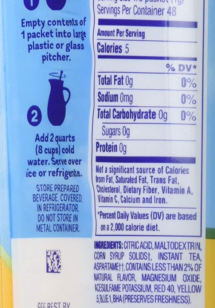 Crystal Light Lemon Iced Tea Drink Mix, 12-Quart Canister (Pack of 3) - Image 3