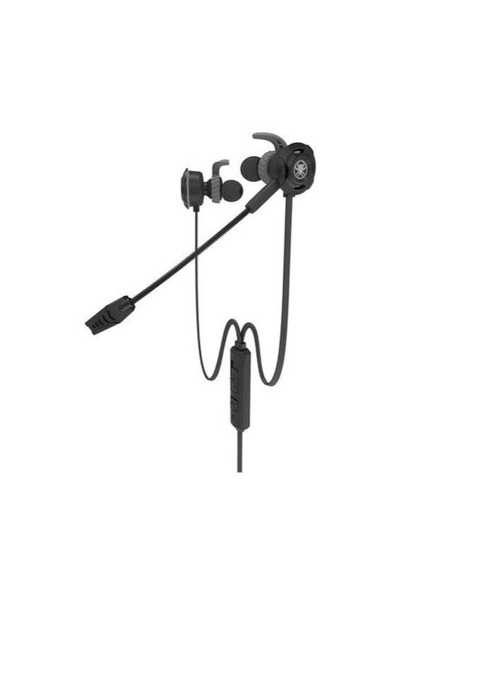 Plextone G30 Wired Earphone with Adjustable Microphone for PS4, Laptop, and Mobile, with Portable Headphone Case, Stylish and Soft Design, and Built-in Controls for Hands-Free Calling (Black) - Image 4