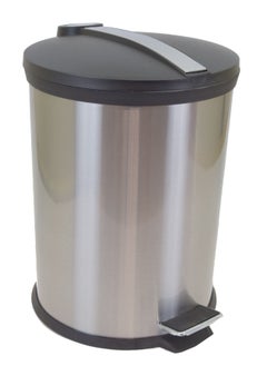 STEEL 304 Bathroom Pedal Bin - Black Top Professional
