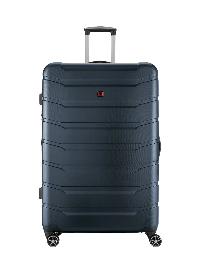Wenger Vaiana Large Hardside Expandable 87cm Check-In Luggage Trolley Navy Blue - 612358