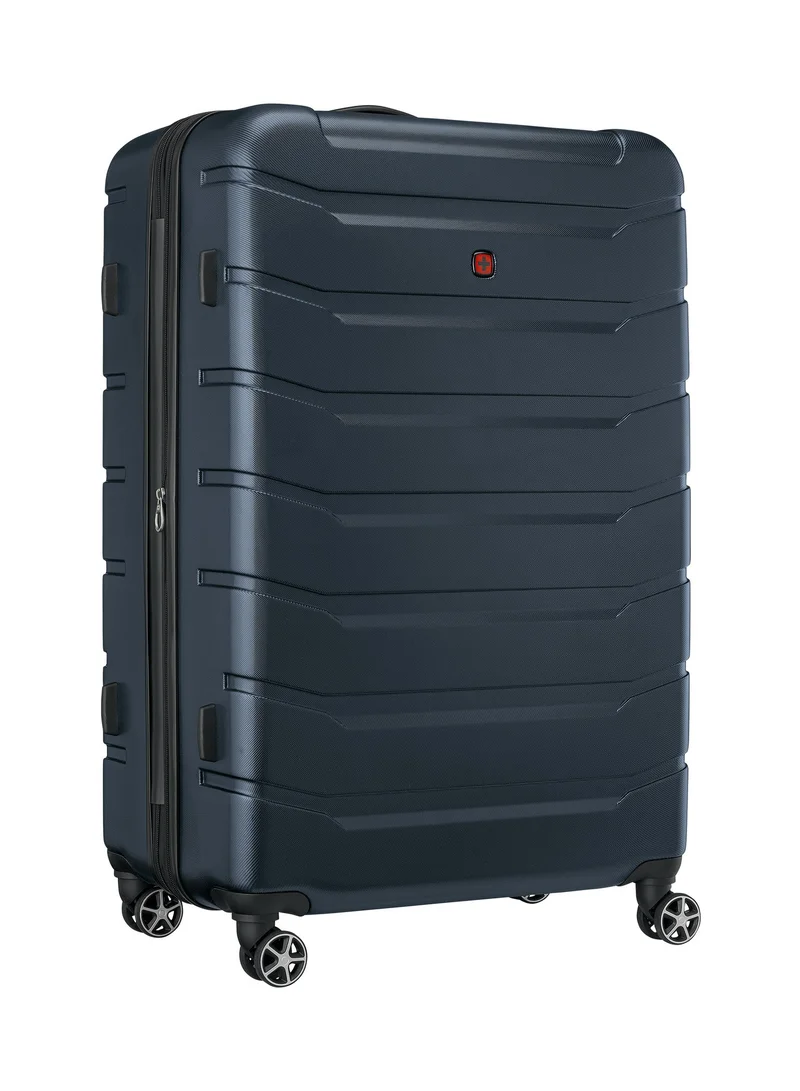 Wenger Vaiana Large Hardside Expandable 87cm Check-In Luggage Trolley Navy Blue - 612358
