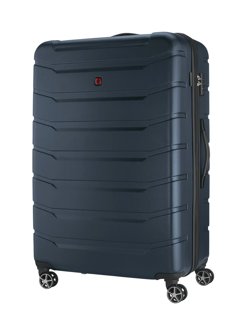 Wenger Vaiana Large Hardside Expandable 87cm Check-In Luggage Trolley Navy Blue - 612358