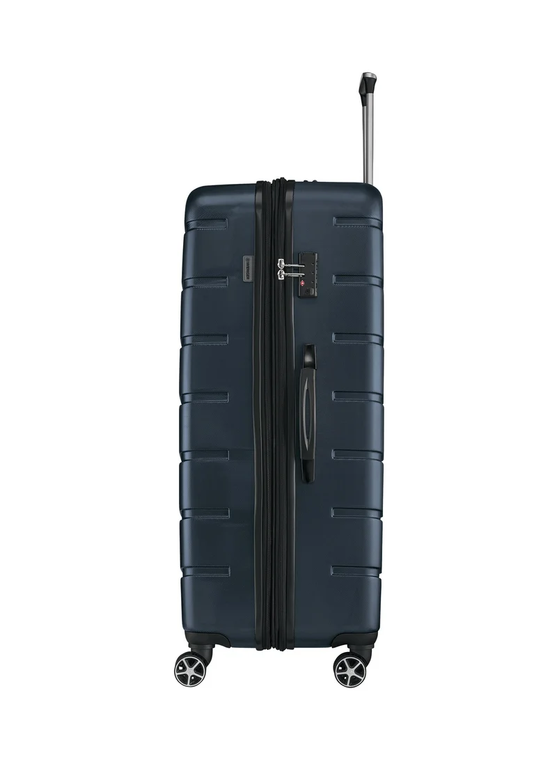 Wenger Vaiana Large Hardside Expandable 87cm Check-In Luggage Trolley Navy Blue - 612358
