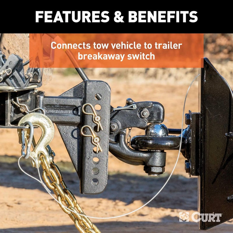 Curt 52020 Replacement Trailer Breakaway Switch Lanyard (Pack of 2) - Image 5