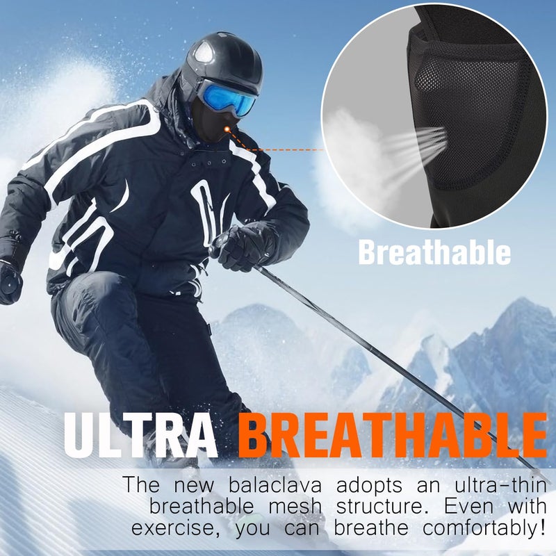 YANIKY Balaclava Ski Mask Windproof Thermal Winter Face Mask for Men Women Full Face Cover for Cold Weather Skiing Motorcycle - Image 4