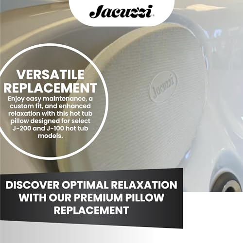 Jacuzzi Oval J200 Gray Snap-in Spa Pillow for 2008 J-230, 2005+ J-270/280 Models - Fits Perfectly, Ergonomic Design, Easy Installation, Luxury Spa for Comfort & Enjoyment - Image 4