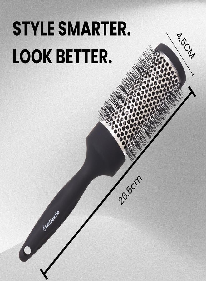 Omidazzle Midazzle Hot Curl Brush for Hair Styling, Blow Dry Tool for Curls, Volume & Waves, Anti Frizz Smoothing, Professional Salon & Home Grooming Accessory, Small Size (India's Fastest Growing Brand) (MIHB0030) - Image 3
