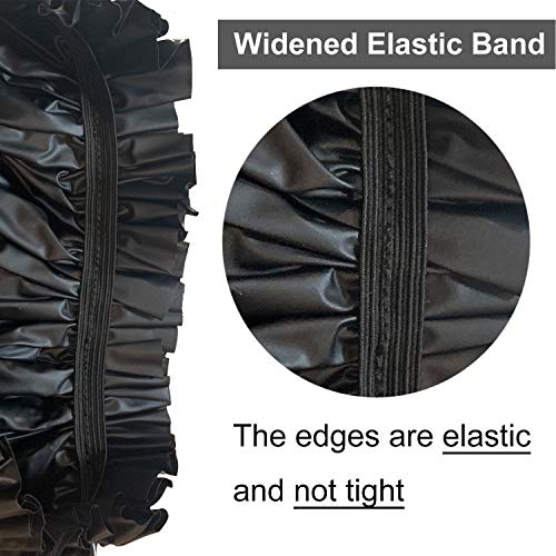 ELEBOX 2 Packs Extra Large Shower Caps Jumbo Shower Cap for Braids Big Shower cap for Women Long Hair Bath Cap Waterproof - Image 5