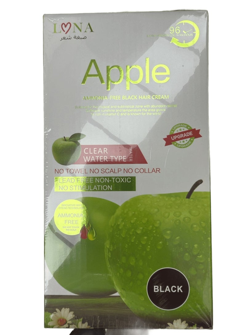 Apple Ammonia-Free Black Hair Cream 500+500 ml - 96 Black