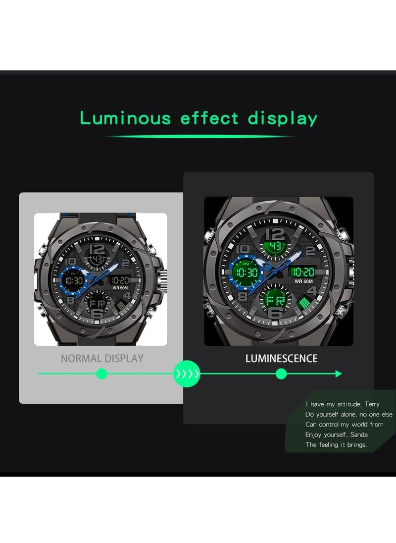 Men's Waterproof Tactical Sports Watch with Dual Display, Outdoor Electronic Timepiece for Active Lifestyle - pzsku/Z30ADBB7F29D040CD8453Z/45/_/1725982709/d08bcf89-4975-4245-9d55-9bac0a738cae