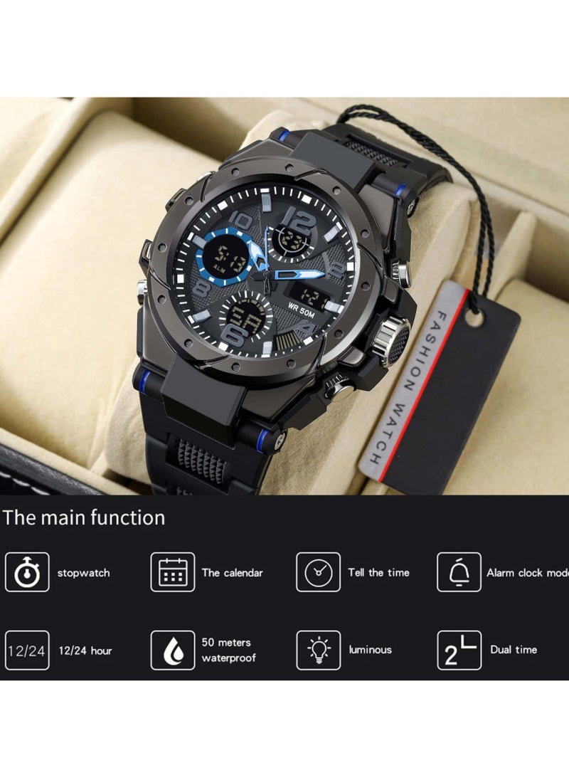 Men's Waterproof Tactical Sports Watch with Dual Display, Outdoor Electronic Timepiece for Active Lifestyle - pzsku/Z30ADBB7F29D040CD8453Z/45/_/1725982710/307feb87-ba7f-467e-8197-5c95021db1ee