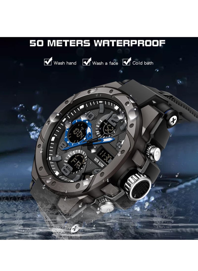 Men's Waterproof Tactical Sports Watch with Dual Display, Outdoor Electronic Timepiece for Active Lifestyle - pzsku/Z30ADBB7F29D040CD8453Z/45/_/1725982711/8f1bf05f-d5d4-4abb-a1d4-ad944f0855fe