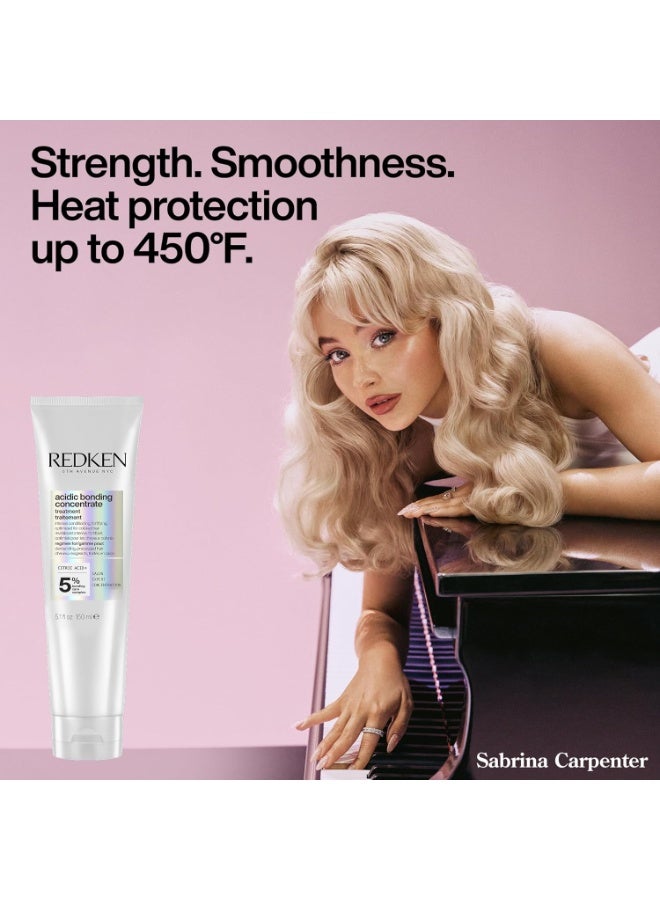 Redken Acidic Bonding Concentrate Leave In Conditioner - Hair Repair Treatment For Weak & Damaged Hair, Bond Building & Strengthening, Smooths & Provides Heat Protection - Image 3