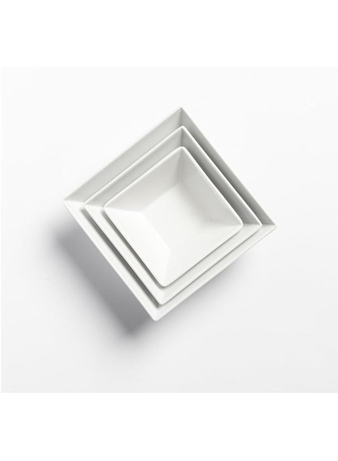 Healthy And Shatterproof Melamine Square Appetizer Serving Platter | Soy Sauce Serving Plates, Ketchup, BBQ Sauce Or Seasoning | Sushi Dipping Bowl | Seasoning & Nut Serving Bowl - Image 4