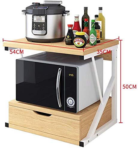 INDIAN DECOR INDIAN DECOR Metal Microwave Stand Standard Brown  - Image 3