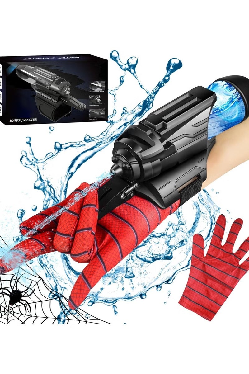Spider Water Gun Toy for Kids, Spider Superhero Wrist Squirt Gun, Outdoor Water Squirt Gun Toys for Kids, Spider Hero Water Sprayer Toy with Glove, Summer Party Swimming Pool Beach Outdoor Water Fighting Toys for Kids - Image 1