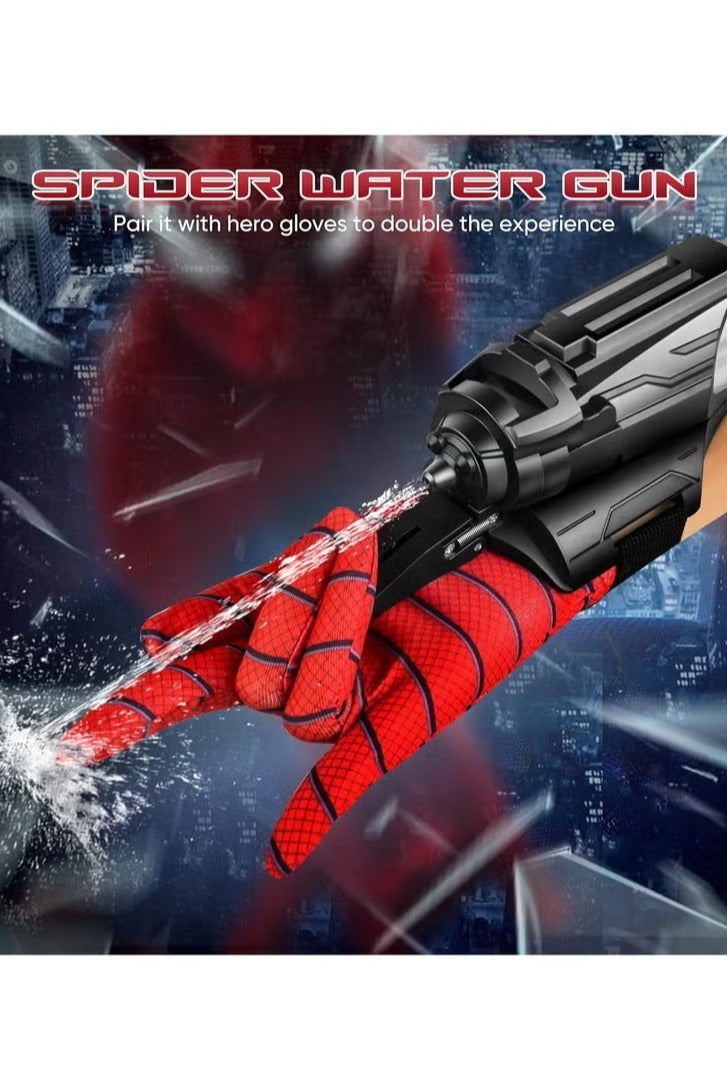 Spider Water Gun Toy for Kids, Spider Superhero Wrist Squirt Gun, Outdoor Water Squirt Gun Toys for Kids, Spider Hero Water Sprayer Toy with Glove, Summer Party Swimming Pool Beach Outdoor Water Fighting Toys for Kids - Image 4