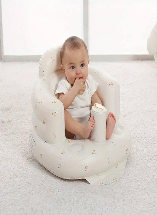 SUNBEET PrimeChoice Baby Inflatable Seat Infant Support Chair for 3+ Months Toddler Floor Sofa for Sitting Up, Shower Gifts & Early Training Cute, Lightweight Baby Chair for Summer Use (Multidesign) - Image 1
