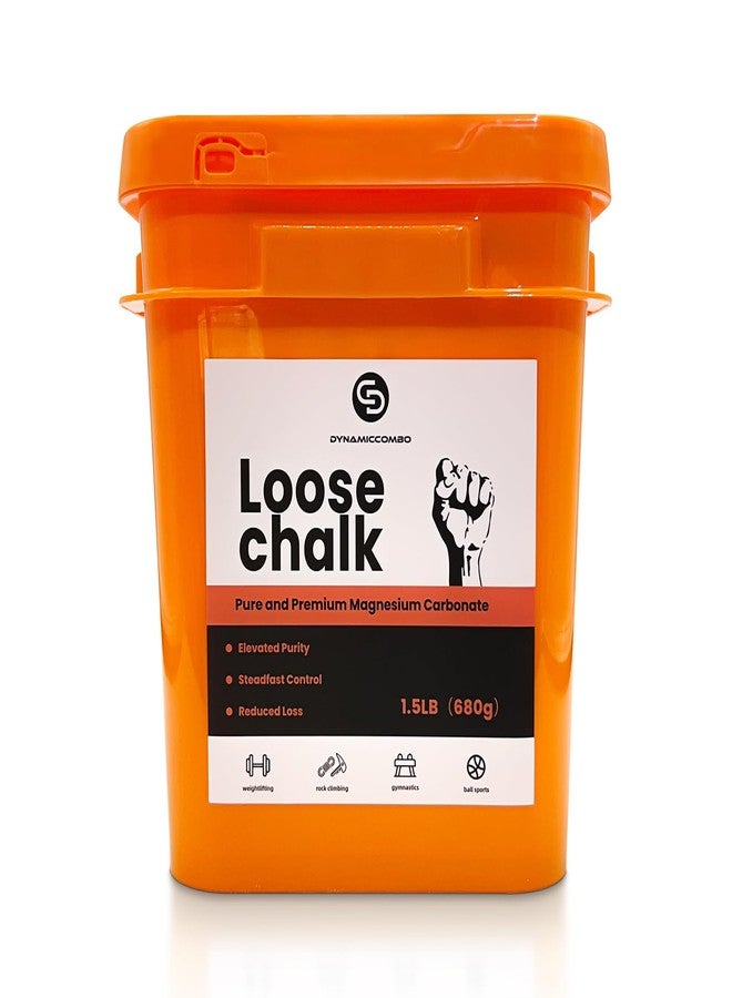 DYNAMICCOMBO 1.5 lb Bucket of Gym Chalk | Workout Chalk for Weightlifting, Gymnastics, Rock Climbing | Large Capacity - Image 1