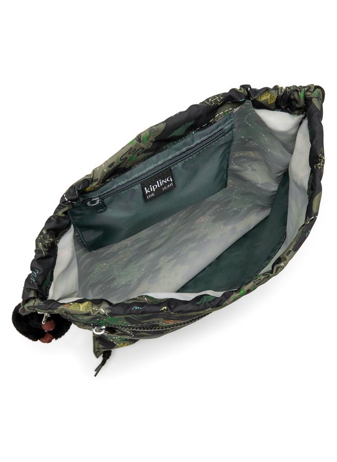 kipling Supertaboo Camo Treasure Medium Backpack (With Drawstring)  - Image 3