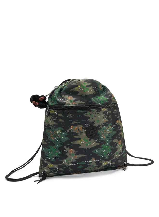 kipling Supertaboo Camo Treasure Medium Backpack (With Drawstring)  - Image 4