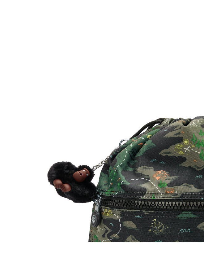 kipling Supertaboo Camo Treasure Medium Backpack (With Drawstring)  - Image 5