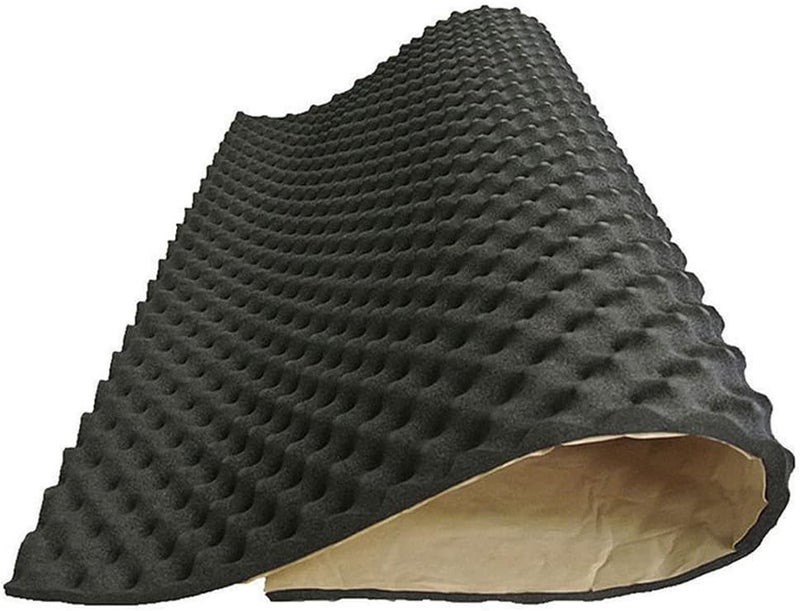 woobles Car Sound Insulation Pad, Car Heatproof Foam Deadener Self-adhesive Sound Proof Padding Vehicle Audio Sound Insulation Dampening Padding sound insulation cotton 100cmx50cmx2cm/50cmx50cmx2cm - Image 1