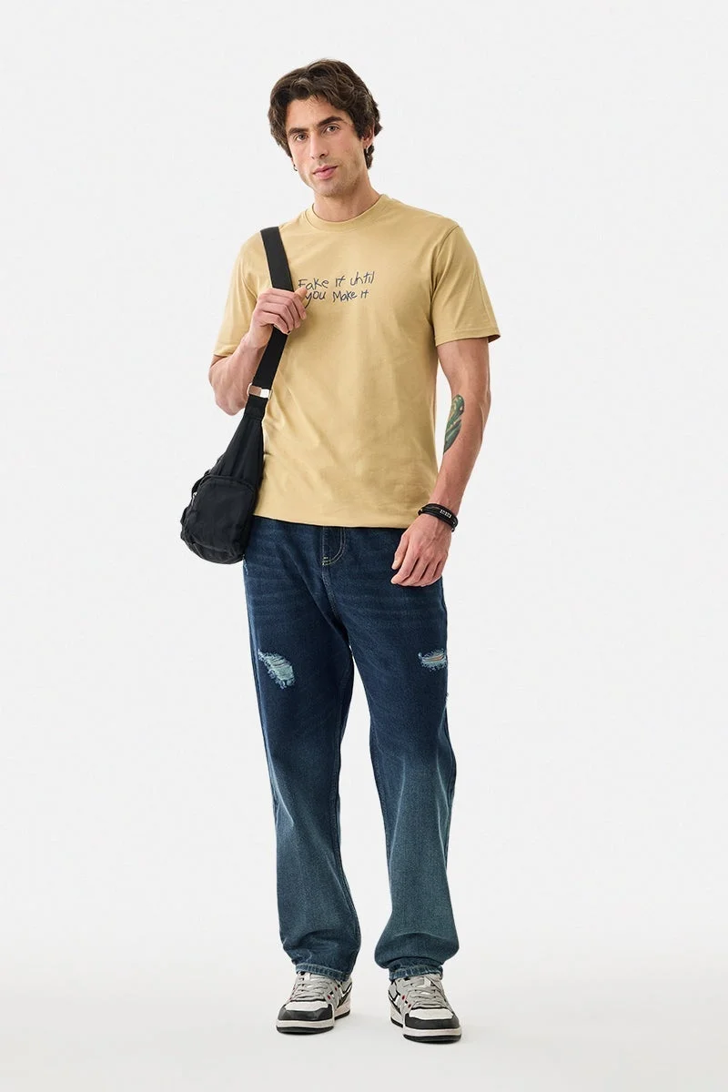 SNITCH Regular Fit 100% Cotton T-Shirt