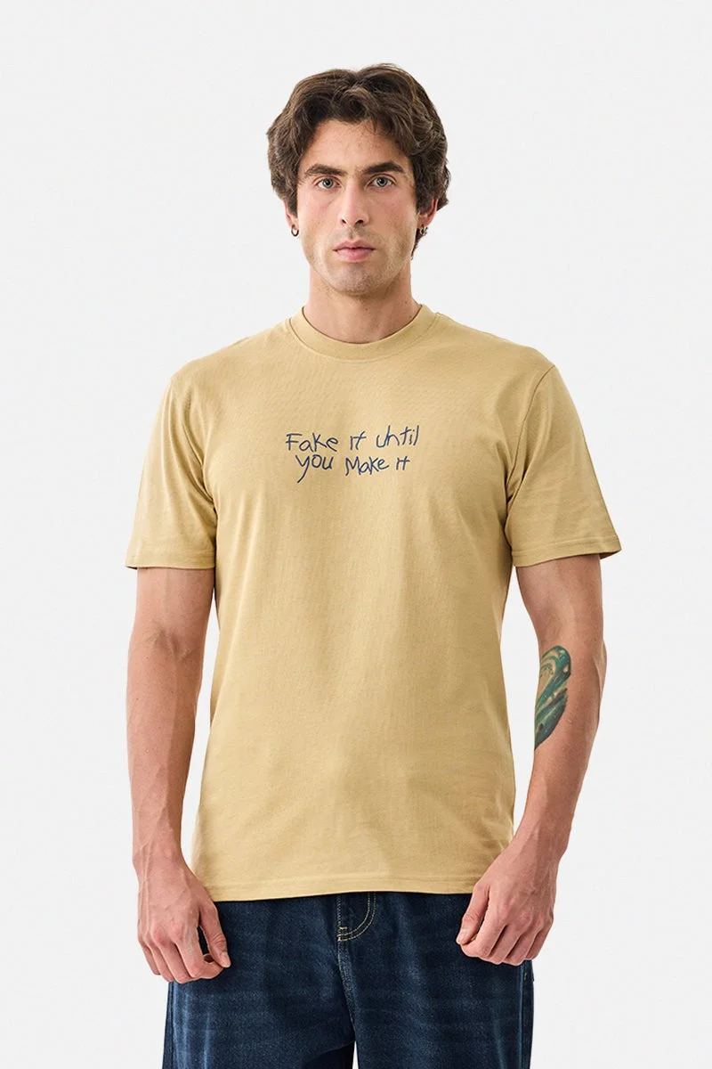 سنيتش تيشيرت قطن % بقصة عادية