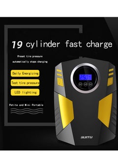 SUITU Digital Car Tyre Inflator Air Compressor with Auto Stop and LED Light 12V Fast Portable Air Pump for Car Bicycle Motorcycle Ball Air Mattress  - Image 2